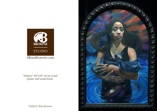 'NEBULA' S. Ross Browne Greeting Card: 5x7 Frame Ready